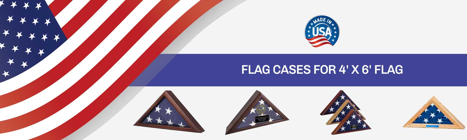 Flag Cases for 4' x 6' Flag, Capitol flag Display cases