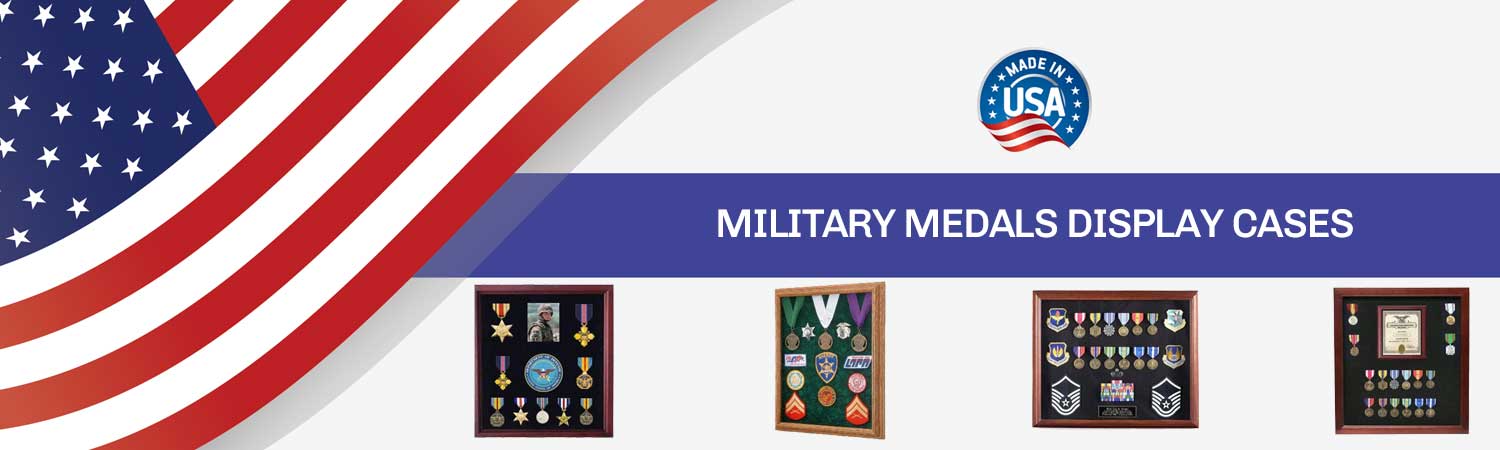 Military Medals Display Cases - Flags Connections