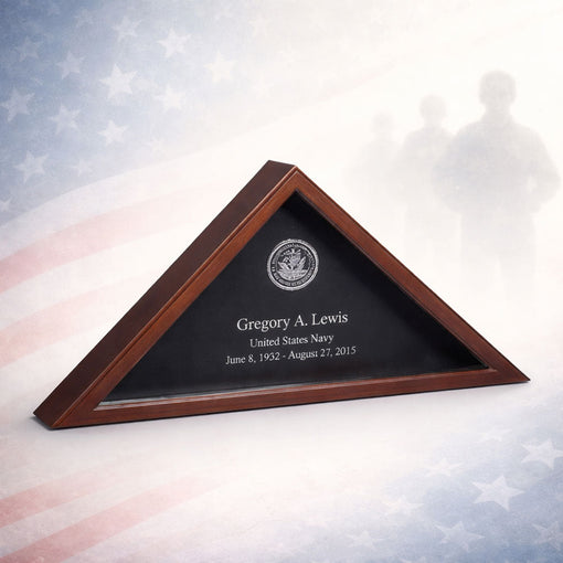 Flag Display Device Personalized Flag Display Case, American Personalized Flag Frame