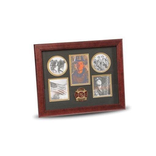 5 Picture Collage Frame Firefighter Medallion, Collage Frame – Flags ...