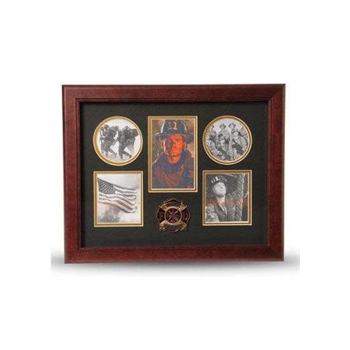 5 Picture Collage Frame Firefighter Medallion 5 Picture Collage Frame Firefighter Medallion