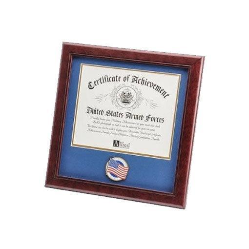 8 by 10 American Flag Medallion Certificate Frame - Flags Connections