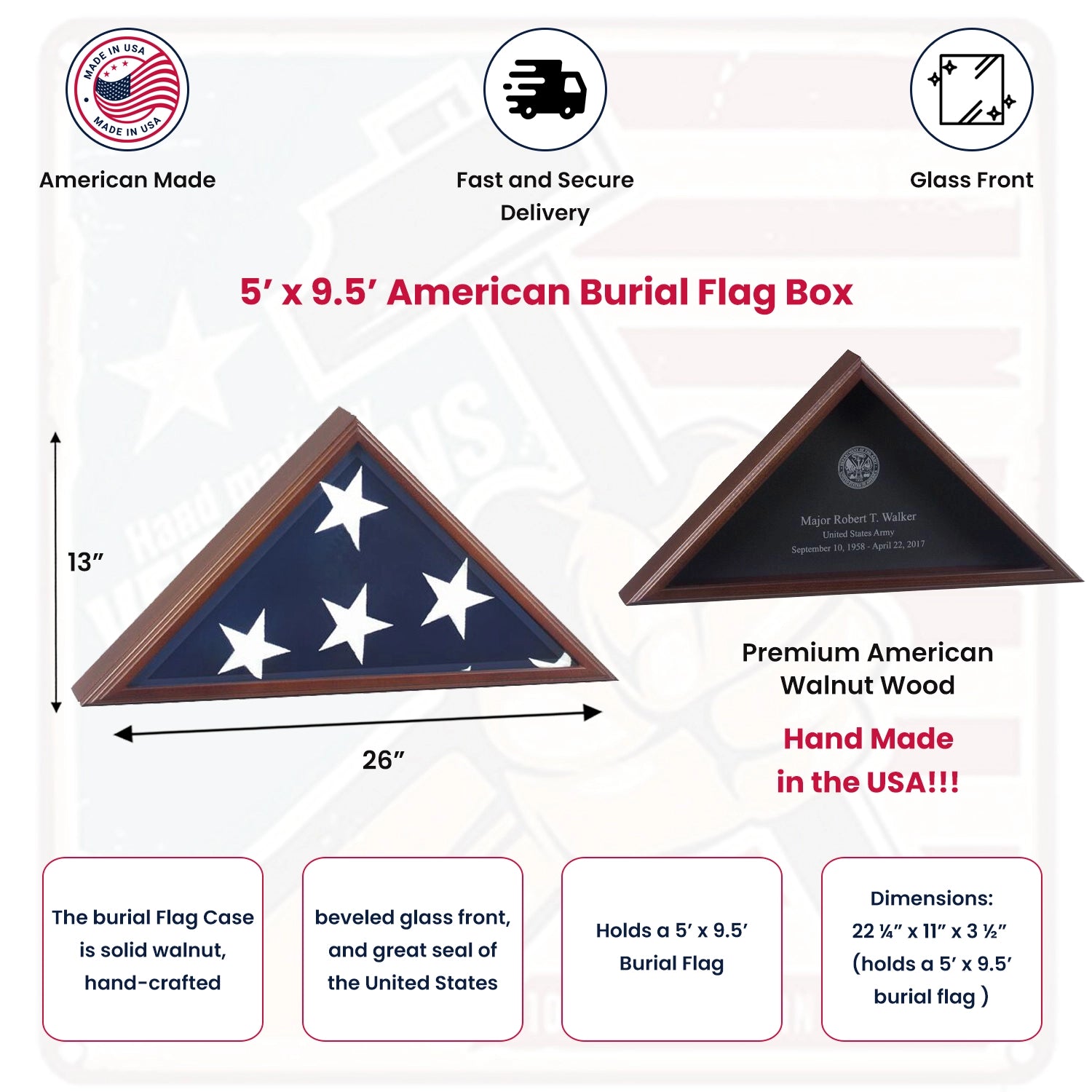 American Flag Cases - Memorial flag display case American Flag Cases - Memorial flag display case, Flag Case