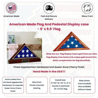 American Made Flag And Pedestal Display case American Made Flag And Pedestal Display case, Flag Cases