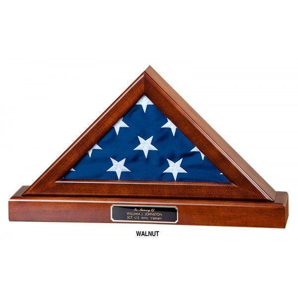 Flag and Baser display case for A large American flag, Flag and Base for a Memorial flag, Large Flag and pedestal display frame Flag and Baser display case for A large American flag, Flag and Base