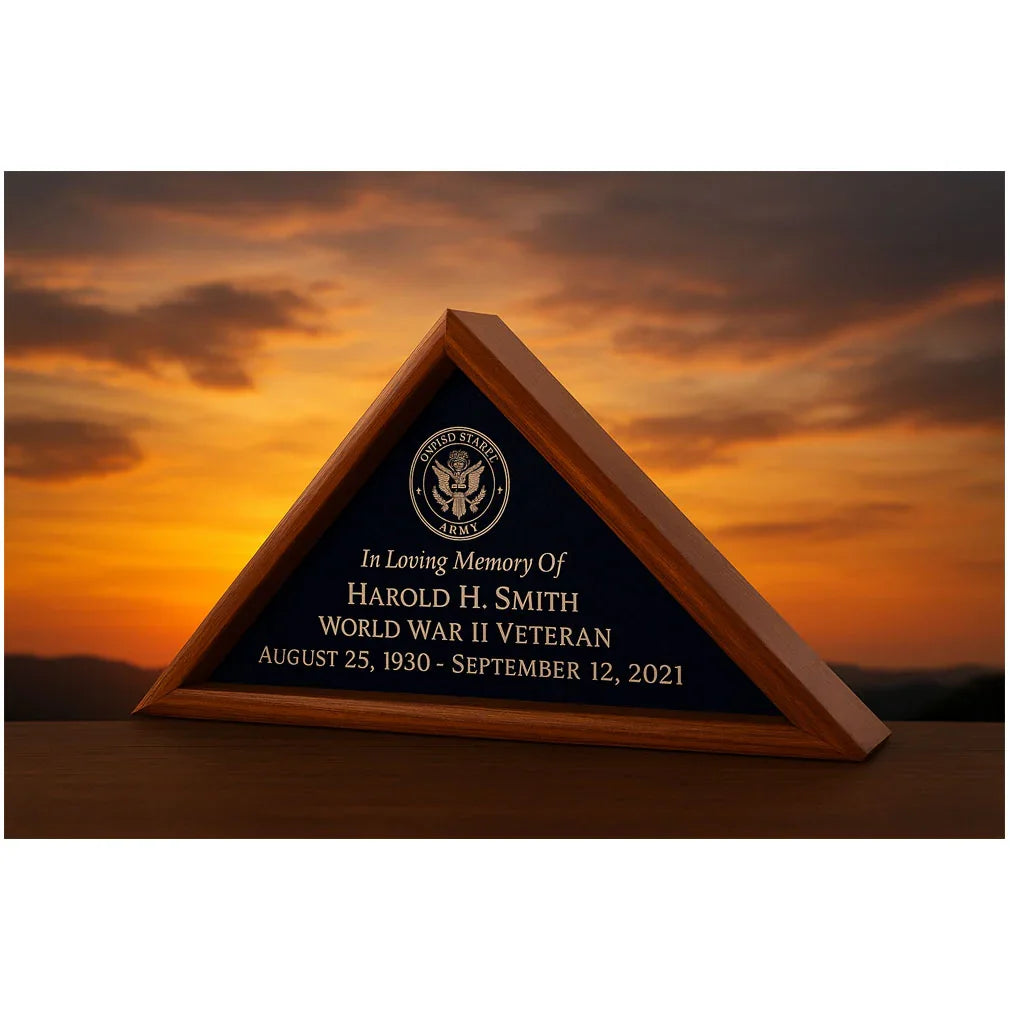 American flag display cases, USA flag display box, Flag shadow box, Burial flag display case, Military flag display case