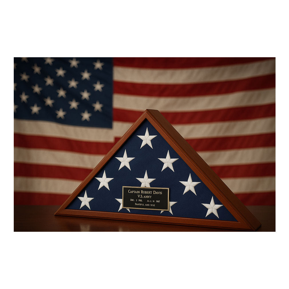 Best Seller Flag Display Case American Made, Large flag case