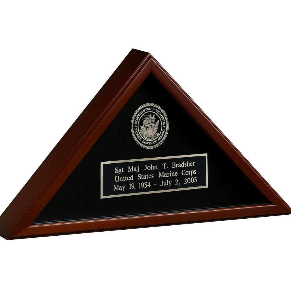 Army Memorial Flag Case, Custom Army Flag Display Box, Army Casket Flag Display Case, Personalized Army memorial flag display case for veterans, Custom engraved Army flag case for burial flags, Army retirement personalized flag display case, Military memorial flag case with Army emblem, Premium Army flag holder for 5x9.5 burial flag