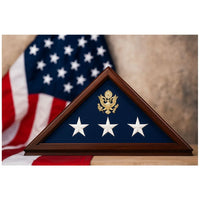 Memorials for police, firefighters, and first responders, Memorial Flag Display Case, Burial Flag Shadow Box, Military Funeral Flag Holder, Veteran Tribute Display Case, Military Memorial Flag Case