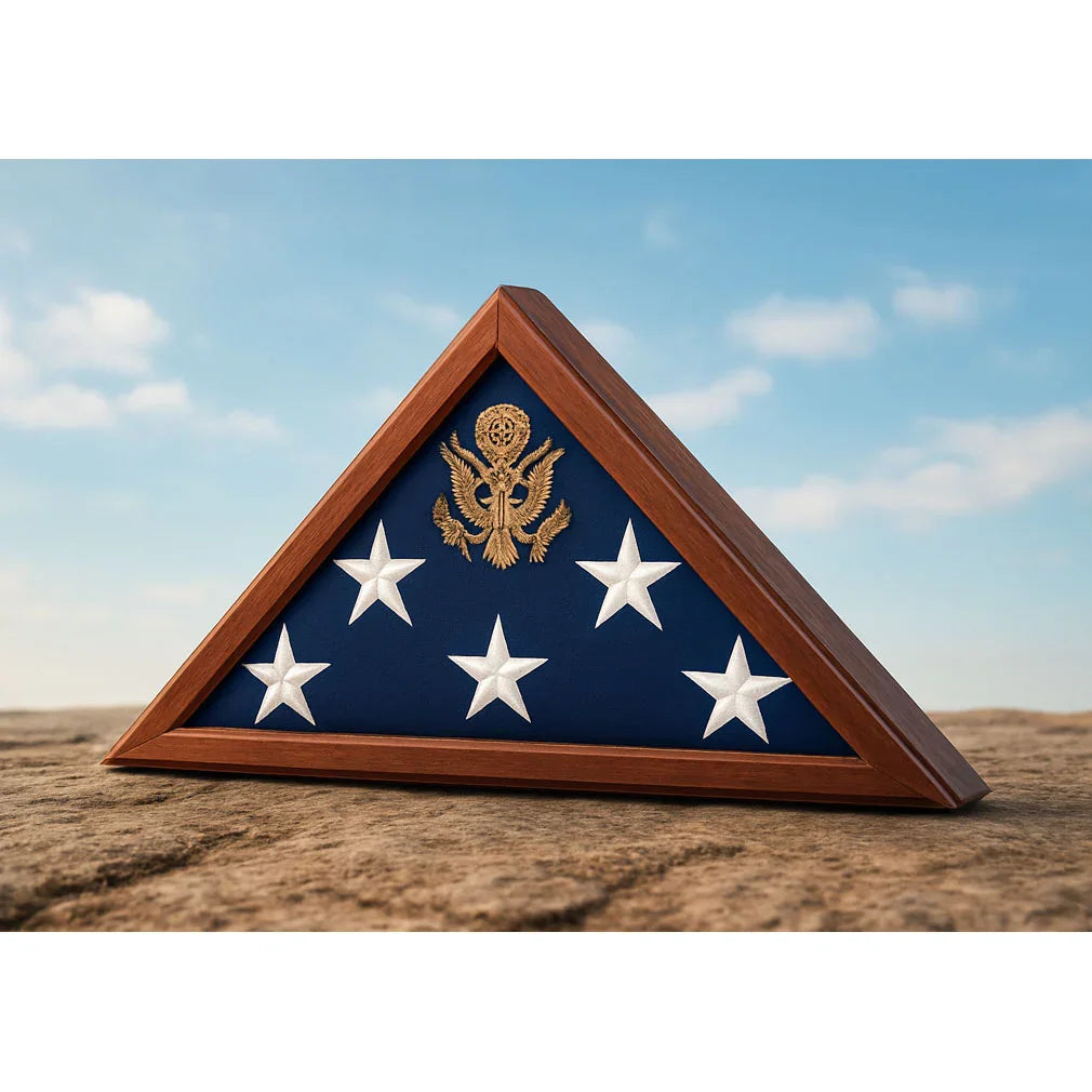 Memorial flag display frames, Memorial flag frame, Burial flag display frame, Veteran memorial flag case, American memorial flag holder, Memorial frame for 5x9.5 burial flag, Military memorial flag display frame, Premium memorial flag presentation frame, Handcrafted burial flag display frame, Memorial flag shadow box frame, Wooden memorial flag display frame, Veteran tribute flag frame, Funeral flag memorial display frame, Solid wood burial flag frame, Memorial American flag frame