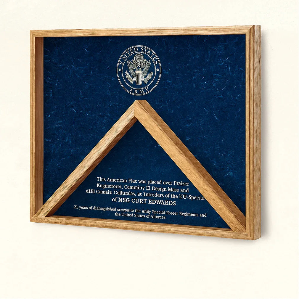 Combo Awards Flag Display Case