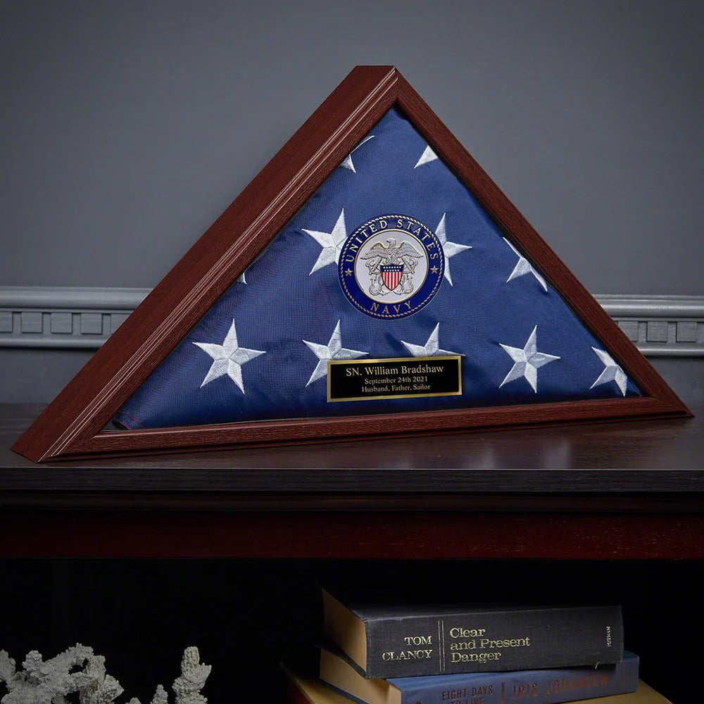 Custom Navy flag case, Navy custom flag display case, Personalized Navy flag case, Navy flag and medal display case, Custom Navy burial flag case, Handmade Navy flag display case, Navy veteran custom flag case, Custom shadow box Navy flag case, Navy memorial custom flag case, Custom engraved Navy flag case, Navy retirement custom flag display, Large Navy custom flag case, Custom wood Navy flag case, Navy honor guard custom flag display