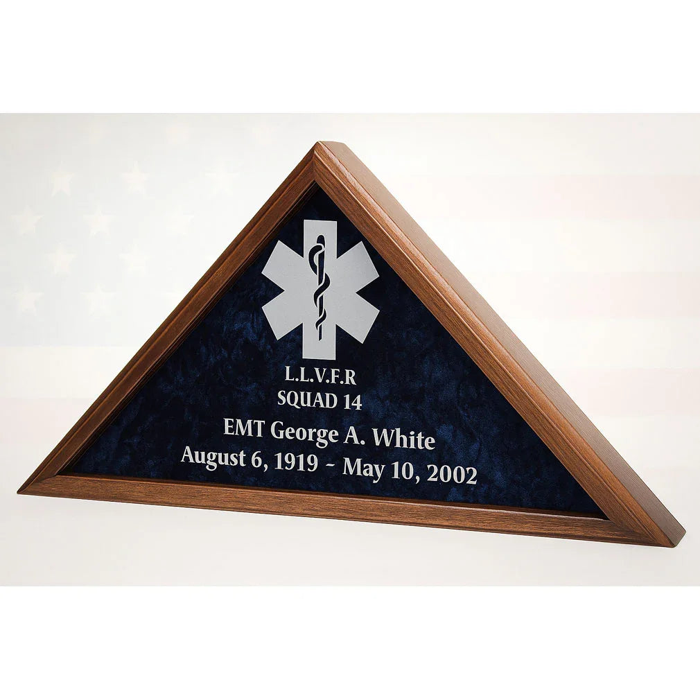 EMT Flag Case, Medical Flag Display Case, First Responder Flag Display, EMT Memorial Flag Case, Paramedic Flag Display Box, EMS Tribute Flag Case, Emergency Medical Services Flag Case, EMT Badge and Flag Shadow Box, Hero Memorial Flag Display, Personalized EMT Flag Case, EMS Commemorative Flag Case, Paramedic Honor Flag Display, Medical Service Award Flag Case, First Responder Keepsake Display Case, EMT Wooden Flag Case