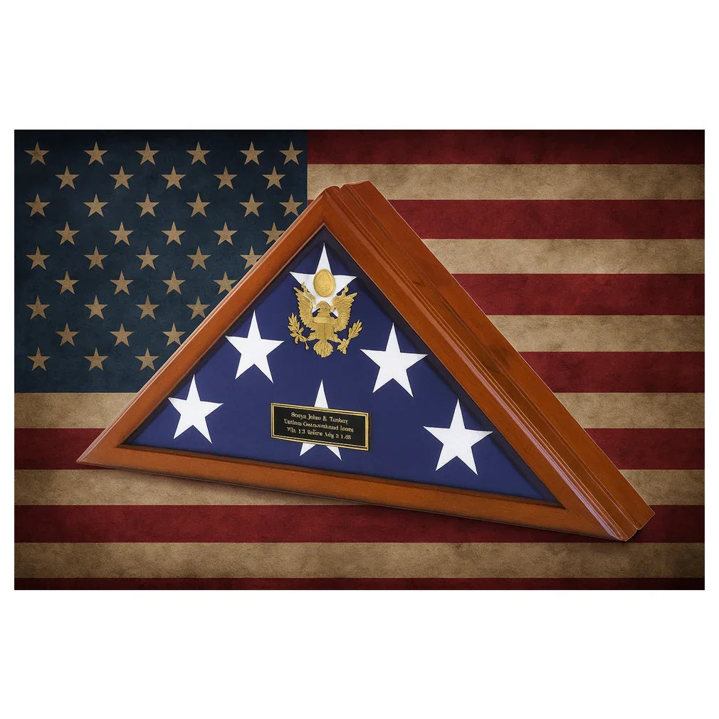 Flag Display Case with Front Opening