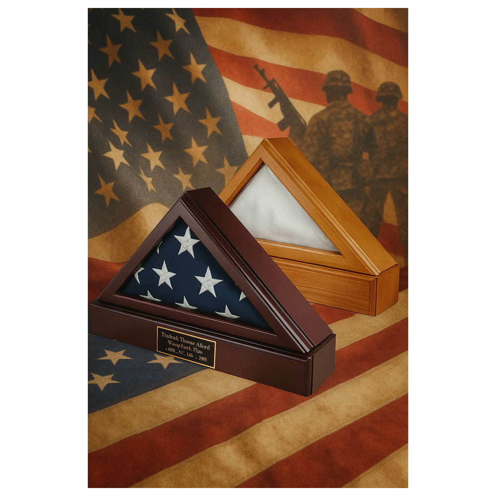 Flag Shadow Box, Pedestal For 5ft x 9ft Flag 
