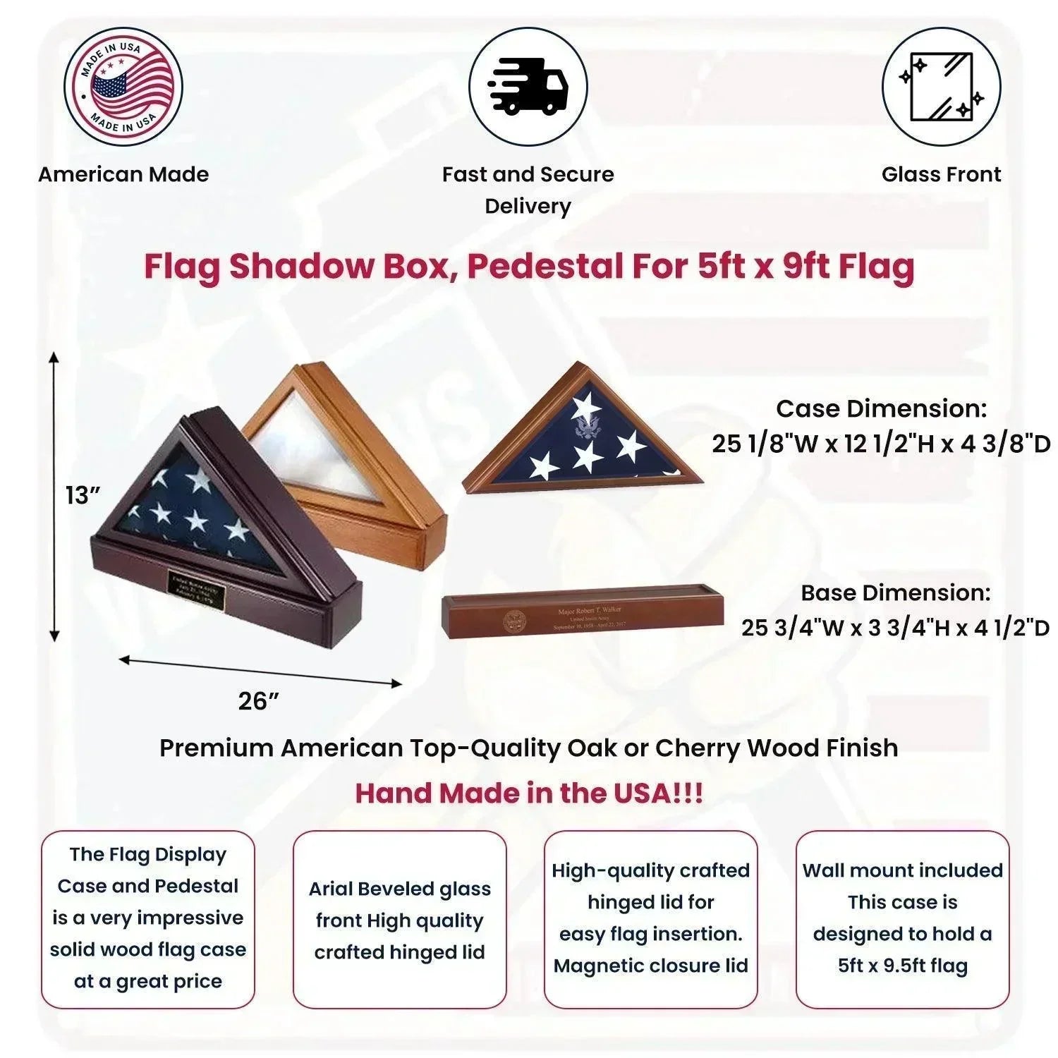 Flag Box, Flag Pedestal Box, Flag Boxes