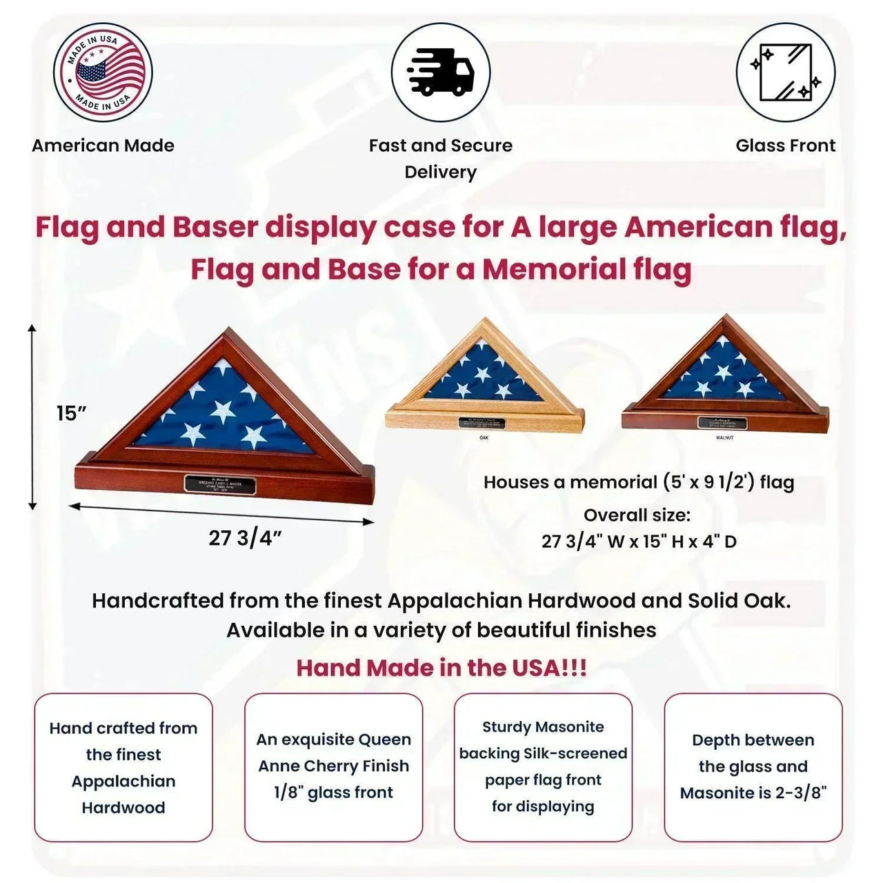 Large Flag Base Flag and Baser display cases for A large American flag, Flag and Base ...