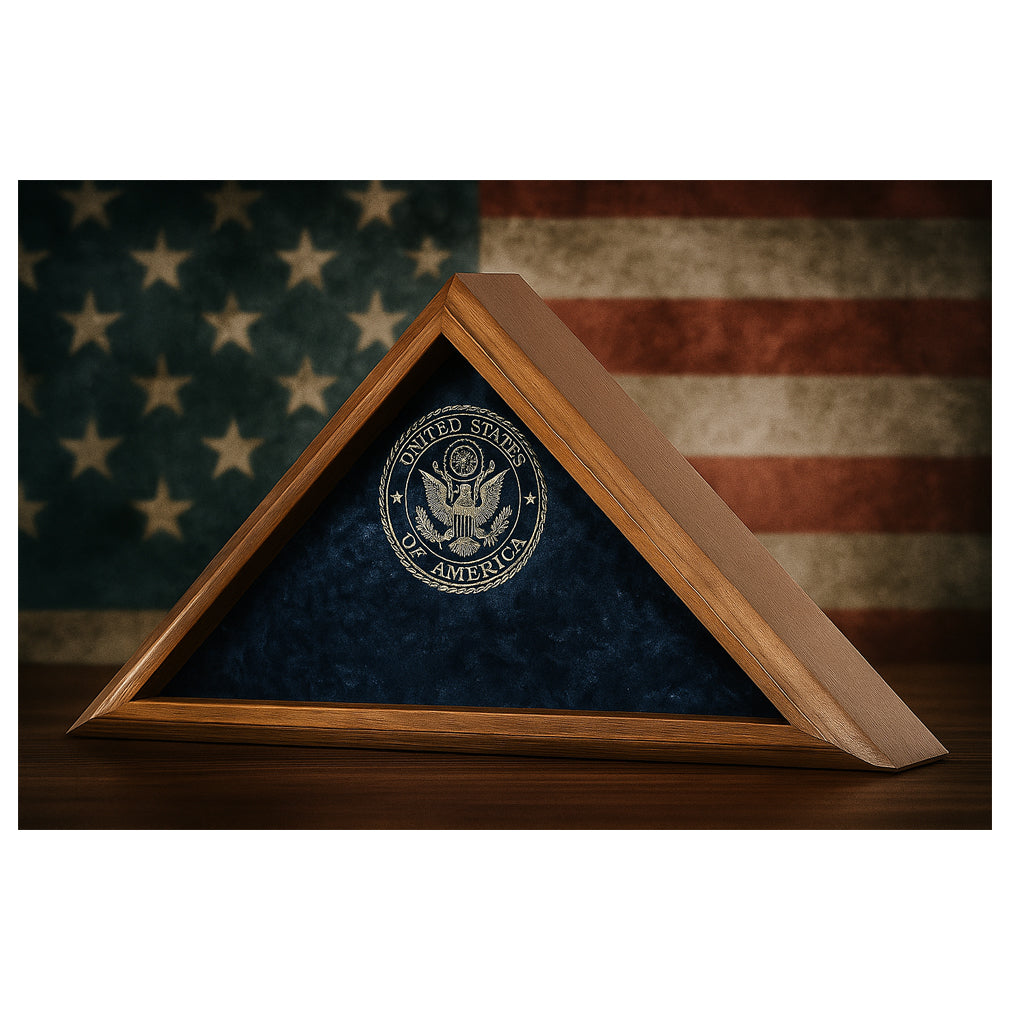Personalized Flag Case, Personalized Military Flag Case, Veteran Flag Display Case, Personalized Flag Display for Home, Custom Shadow Box for Flag