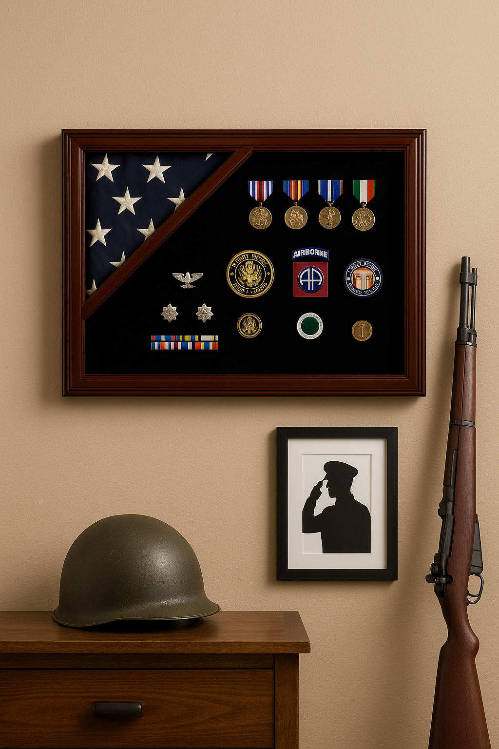 flag medal display case, Flag award display frame, Military insignia and flag case, Flag display case 