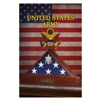 Large Flag Display case for 5 x 9.5 Flag - Burial Flag