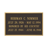 Large Name Plate, Custom Name Plate, Personalized Name Plate, Engraved Name Plate, Name Plate for Display Case, Engraved Brass Name Tag, Personalized Memorial Name Plate, Military Display Case Name Plate, Custom Plaque Name Plate, Veteran Tribute Display Name Plate, Office Desk or Display Name Plate, American Made Engraved Name Plate