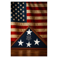 American Laser Engraved Flag Case