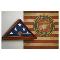 Marine Corps Frame, Marine Flag Display Case, Marine Corps Gifts 