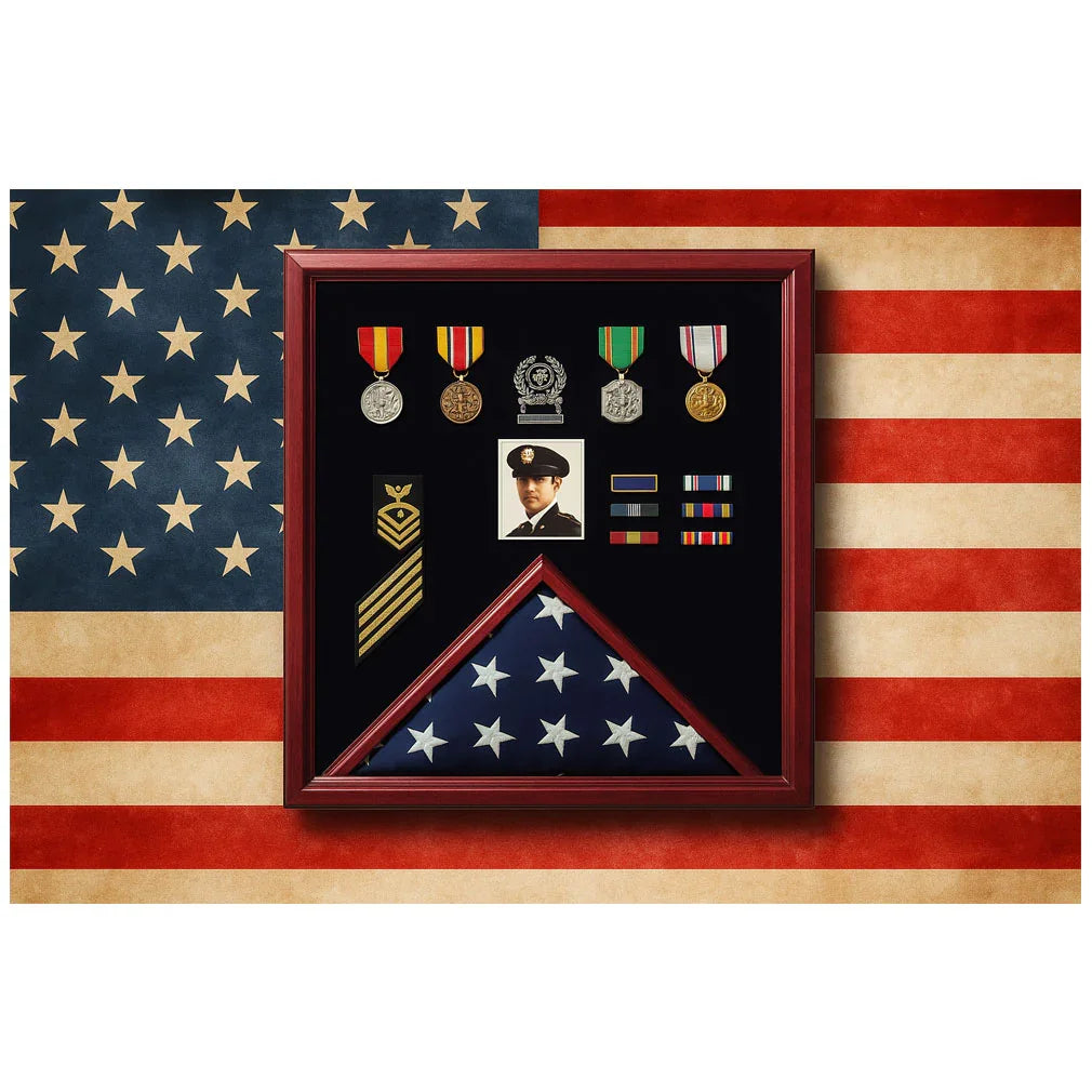 Personalized Flag Display Case with Photo, Custom Flag and Photo Display Case, American Flag Display Case with Picture Frame, Flag Display Case with Engraved Photo Option, Military Flag and Photo Display Box, Veteran Flag Case with Photo Display, Burial Flag Display Case with Picture Frame, Flag and Photo Shadow Box, Custom Flag Display Case with Personal Photo, Flag Display Case with Photo and Engraving