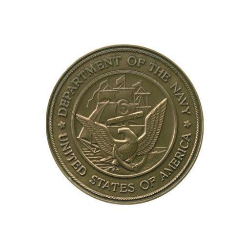 Navy Service Medallion, Brass Navy Medallion 