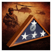 Personalized American Made Flag Display Cases 