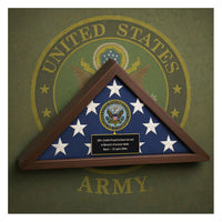 Personalized Flag Display Case Army Seal Personalized Flag Display Case Army Seal, Flag Display Case