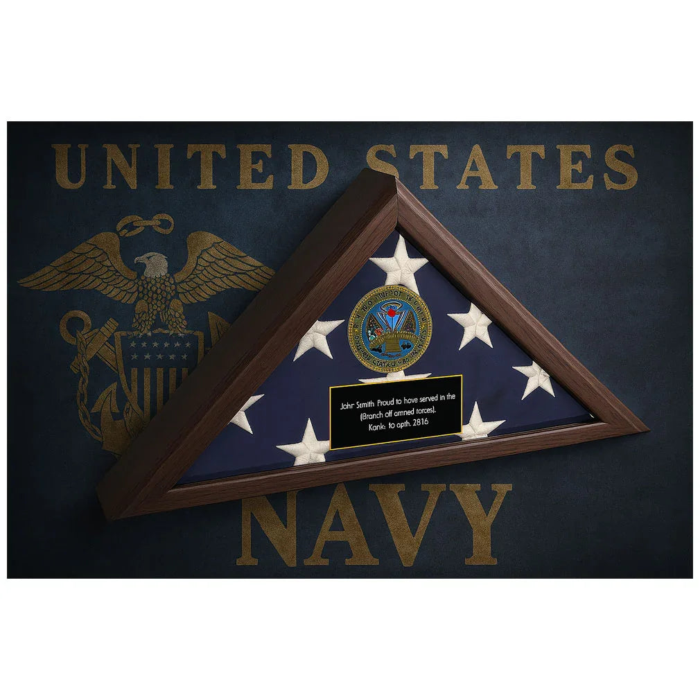 Personalized Flag Display Case Army Seal Personalized Flag Display Case Army Seal, Flag Display Case