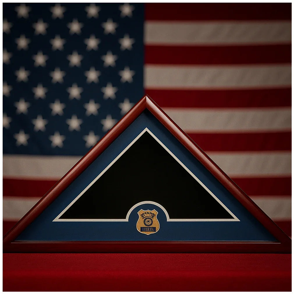 Police Frame, Police Flag Display Case, Police Gifts