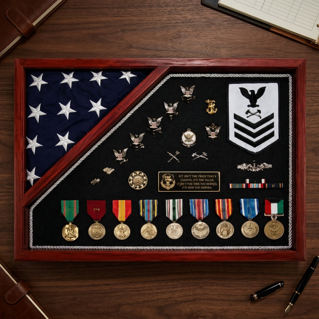 Military Shadow Box, Military Shadow Box Display, Military Display Case, Military Keepsake Shadow Box, Military Memorabilia Shadow Box, Military Medal Shadow Box, Veteran Shadow Box, Military Memorial Shadow Box, Military Award Display Case, Military Shadow Box Frame