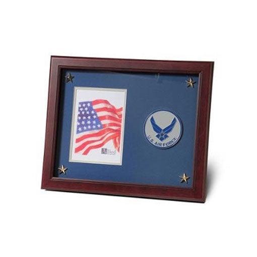 Aim High Air Force Medallion Picture Frame 5 by 7 - Flags Connections