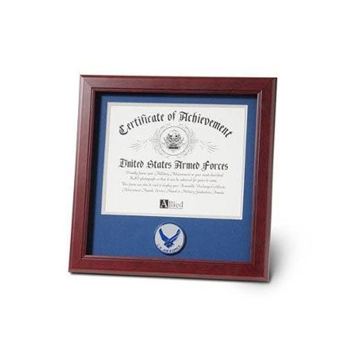 Air Force Medallion Certificate Frame 8 by 10 - Flags Connections