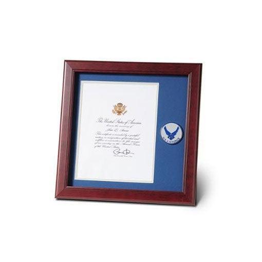 Air Force Medallion, Memorial Certificate Frame Air Force Medallion, Memorial Certificate Frame