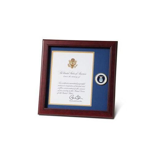 Air Force Medallion Presidential Memorial Certificate Frame Air Force Medallion Presidential Memorial Certificate Frame