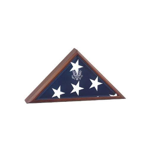 American Burial Flag Box, Large Coffin Flag Display Case 