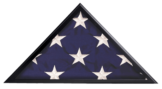 American Burial Flag Box, Large Coffin Flag Display Case, Military Shadow Box, 5x9.5 Flag Case, Burial Flag, Hold Large Burial Flag, - Flags Connections