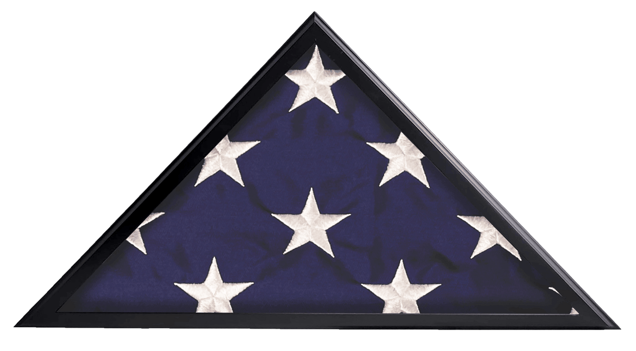 American Burial Flag Box, Large Coffin Flag Display Case, Military Shadow Box, 5x9.5 Flag Case, Burial Flag, Hold Large Burial Flag, American Burial Flag Box, Large Coffin Flag Display Case