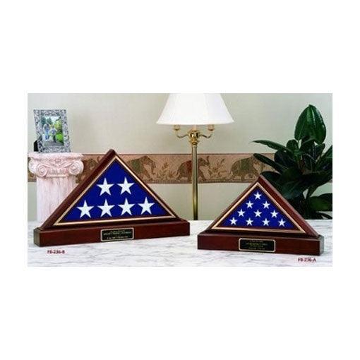 American Flag And Pedestal Display Case - Flags Connections