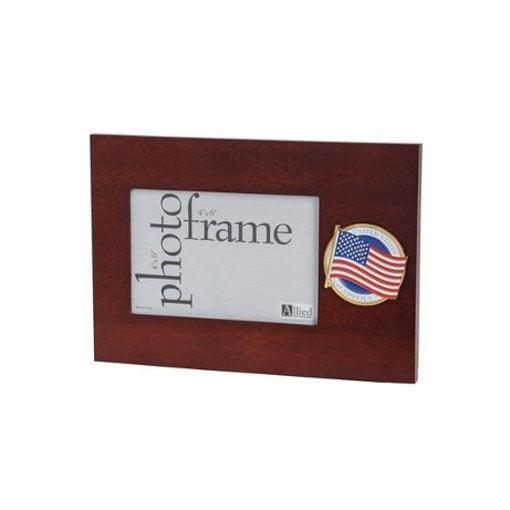 American Flag Medallion 4 by 6 Desktop Picture Frame - Flags Connections