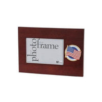 American Flag Medallion 4 by 6 Desktop Picture Frame 