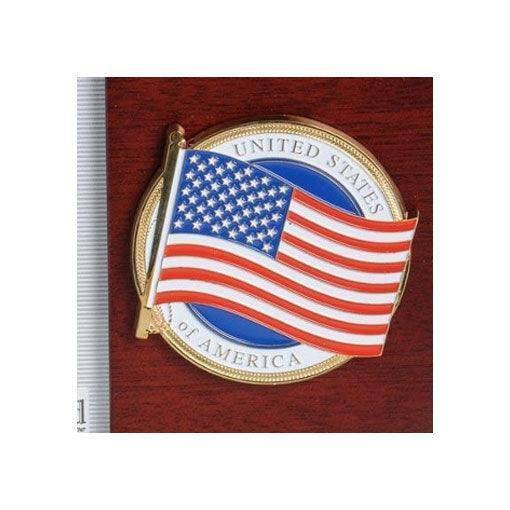 American Flag Medallion 4 by 6 Desktop Picture Frame 