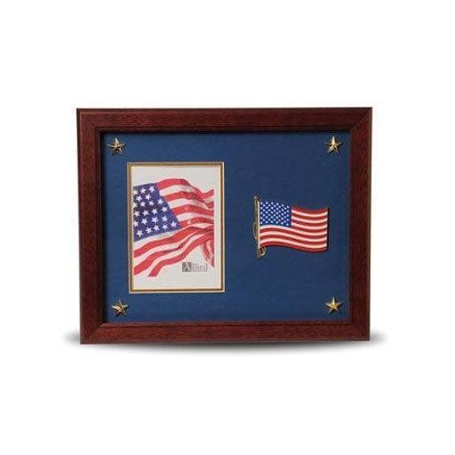 American Flag Medallion 5 by 7 Picture Frame with Stars American Flag Medallion 5 by 7 Picture Frame with Stars