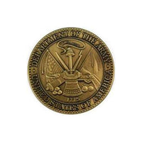 Army Service Medallion, Brass Army Medallion Army Service Medallion, Brass Army Medallion
