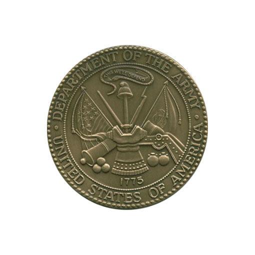 Army Service Medallion, Brass Army Medallion - Flags Connections