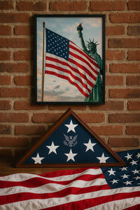 American Burial Flag Box, Military Deluxe Flag Case American Burial Flag Box, Military Deluxe Flag Cases