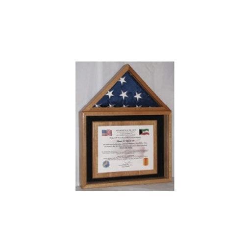 Certificate and American Flag Display Case Certificate and American Flag Display Case